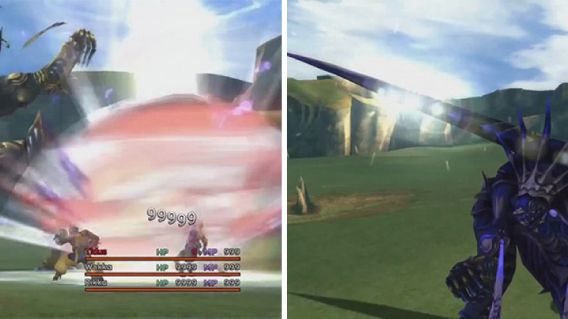 Ethereal Cannon hits one character with elemental. It is super powerful and probably insta-kill. Ultra Spark hits all characters for significant damage and also inflicts status ailments.