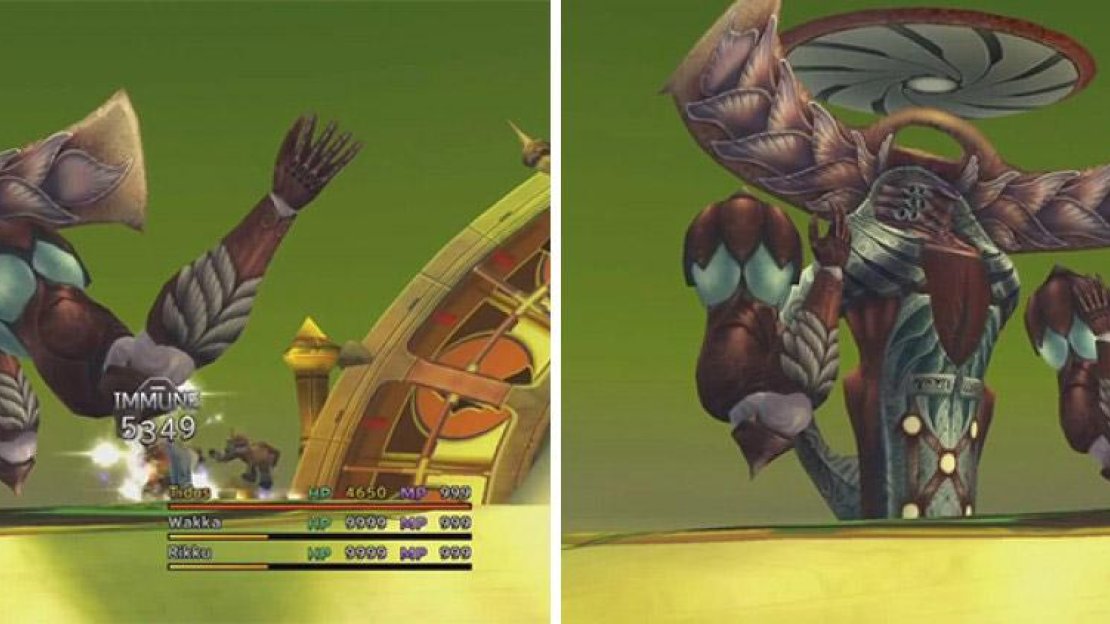 If you leave the arms, they will use a physical attack which, if you don’t have Stoneproof, will shatter your character and remove them from battle.