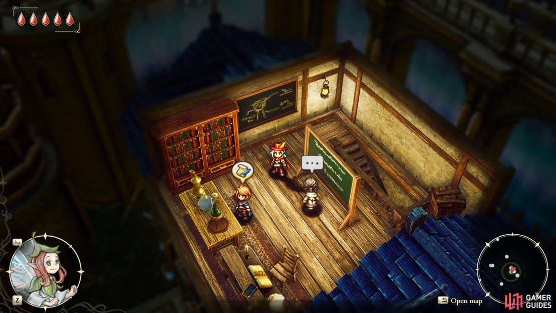 Talk to Marnie in the Formanit Institute along the southeastern edge Weyzn after getting the Magic Compass to start the quest “Wonderful Friends”.