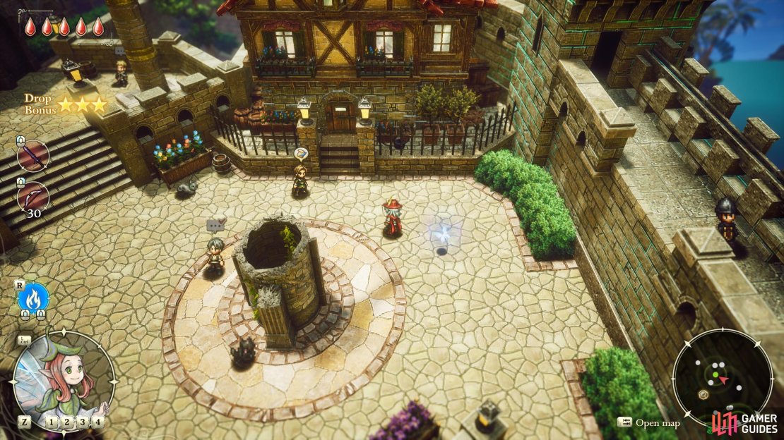 After talking to Hirt in the Age of Budding you can return to Huther and talk to the “Adventurer Brimming with Curiosity” standing outside of Kaifried’s manor to start the quest “Artisanal Spirit across the Ages”.