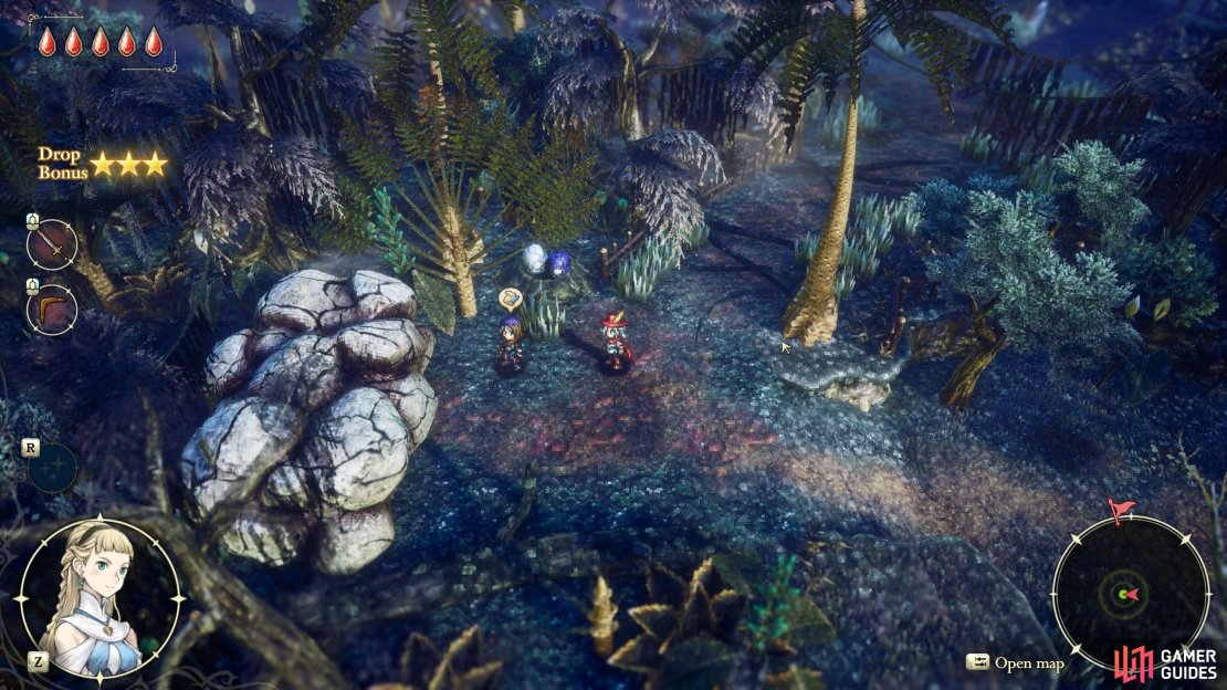 After talking your way through Littlehope Village in the Age of Reconstruction, talk to a Shrewd Adventurer to start the quest “Blow Your Troubles Away”.