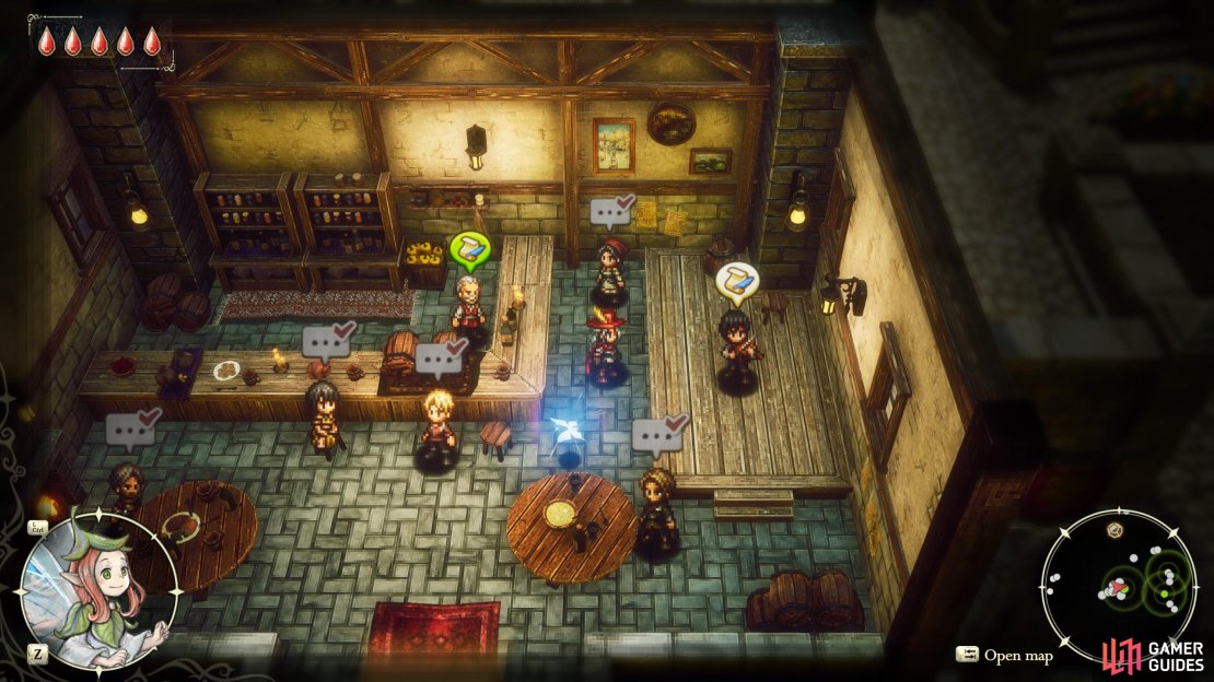 Visit the tavern along the southern edge of Huther and talk to the Nkatani to start the quest “In Search of the Right Sound”.