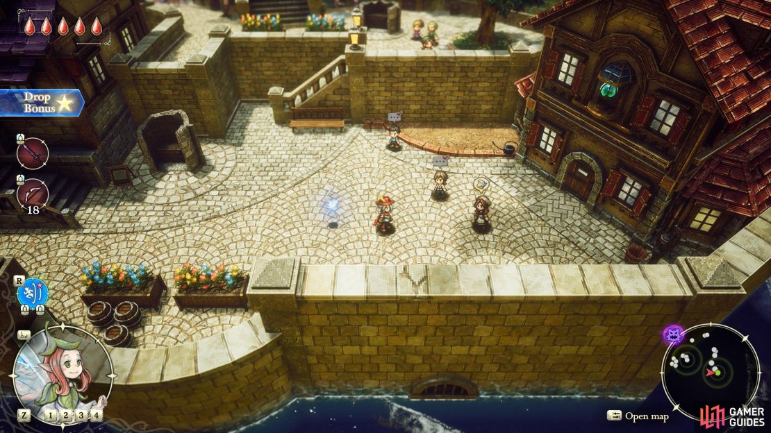 Complete the Dragonpillar dungeon in the Age of Budding, talk to Euygene in Castle Huther, then find Leyka near the orphanage in the southeastern edge of Huther to start the quest “Irreplaceable Treasures”.