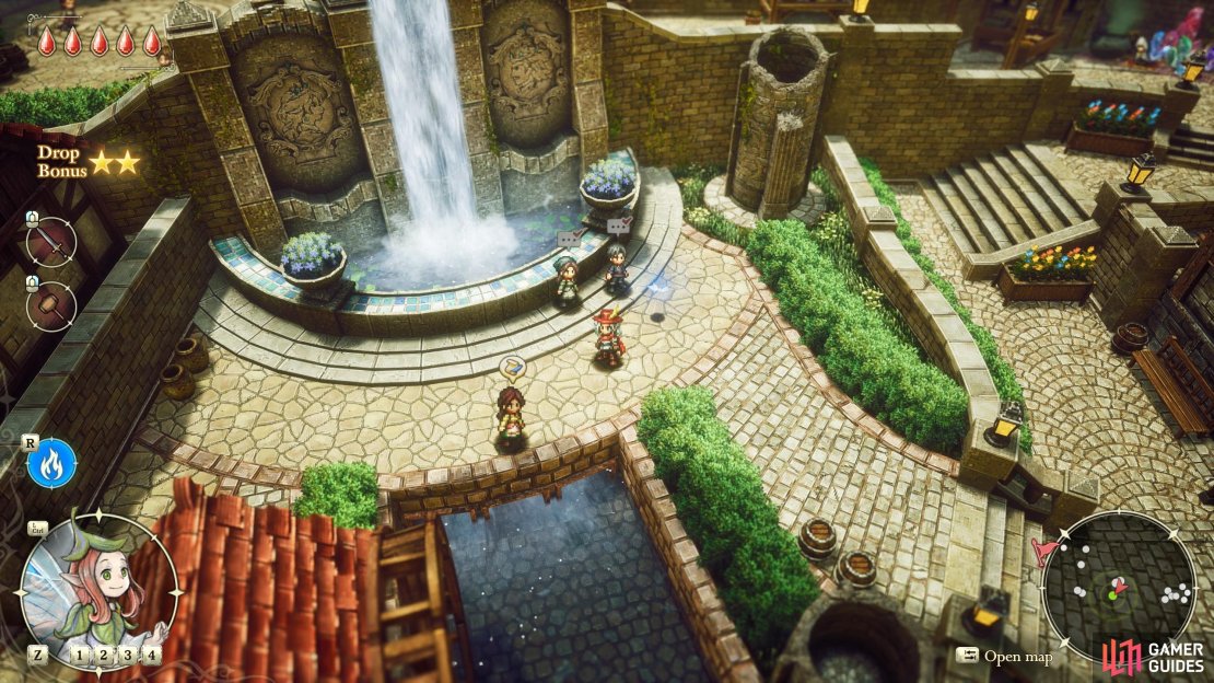 Find Lowelle near a waterfall along the southwestern edge of Huther after you return from the Age of Reconstruction to start the quest “Memento of a Lost Adventurer”.