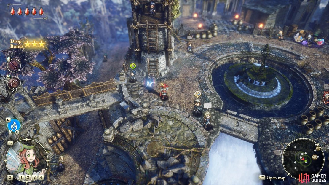 Return to Littlehope Village in the Age of Rebuilding after you reach the Age of Budding and talk to the “Straightforward Adventurer” to start the quest “The Sending Rite Flame”.