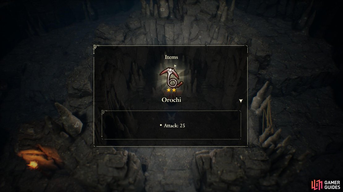 Blow up a vulnerable wall in the Secret Caves 1 area in the Age of Magic to find the chest containing this weapon.