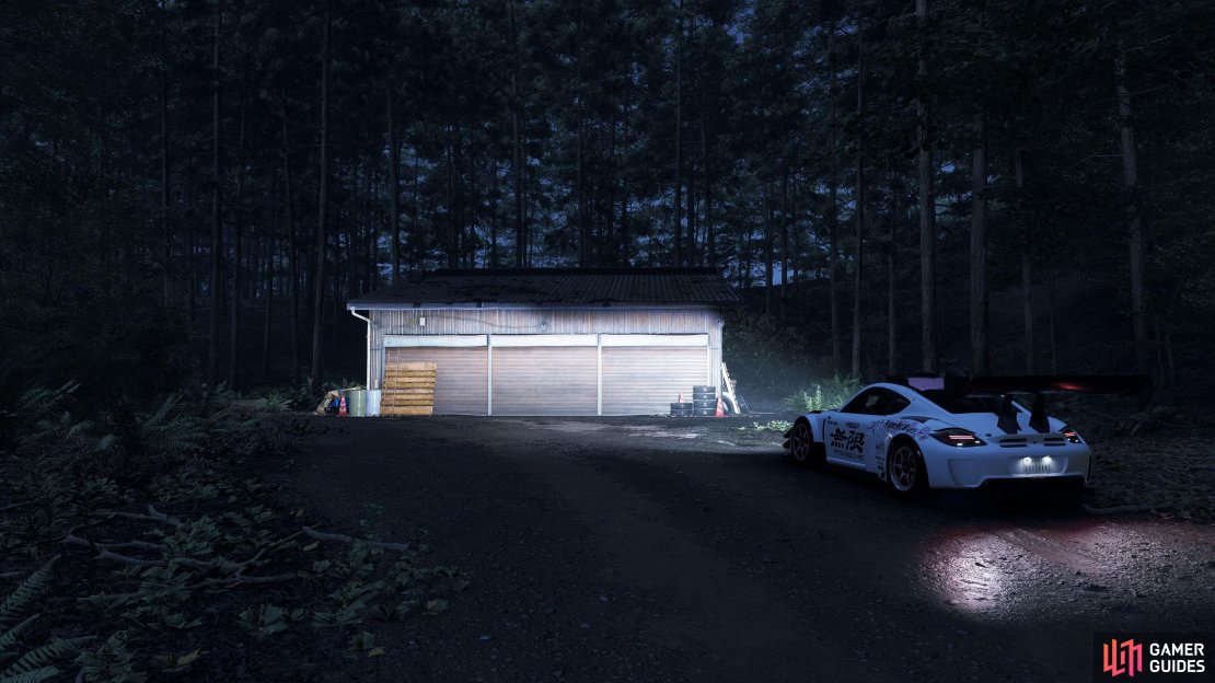 Approach the Barn to unlock the abandoned vehicle.