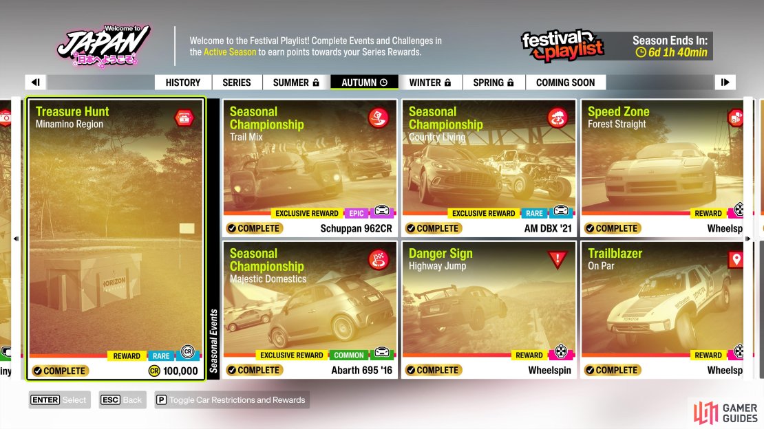 Complete the Minamino Region Treasure Hunt to score 100,000 CR.