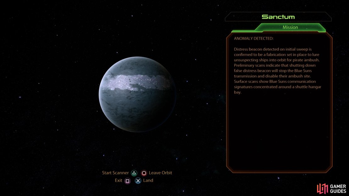 The assignment “Blue Suns Base” can be found on Sanctum.