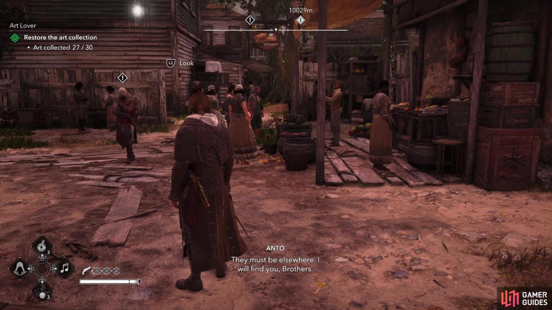 Meet a pacing outside the bureau and he’ll ask you to help rescue some slaves.
