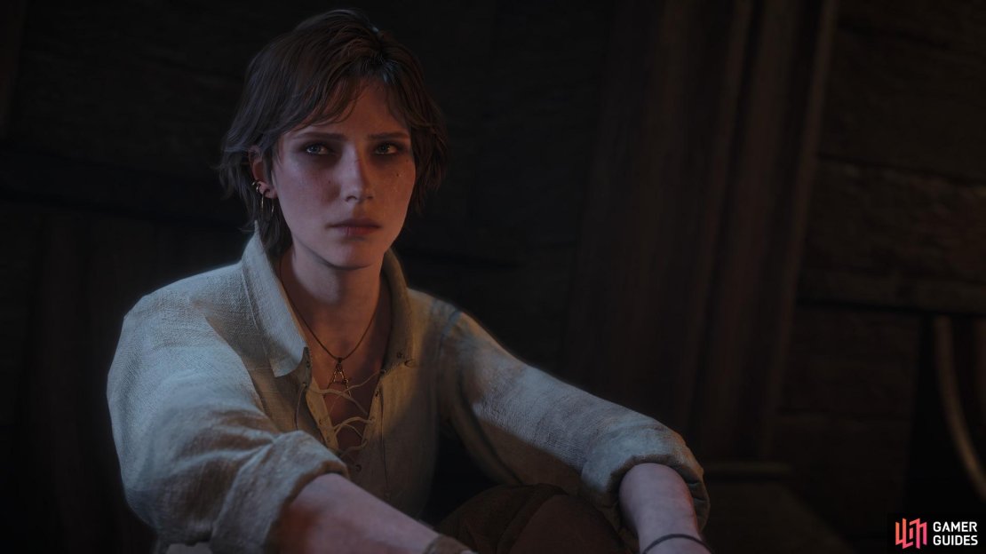 Lucy can be found in the cells in the prison ship