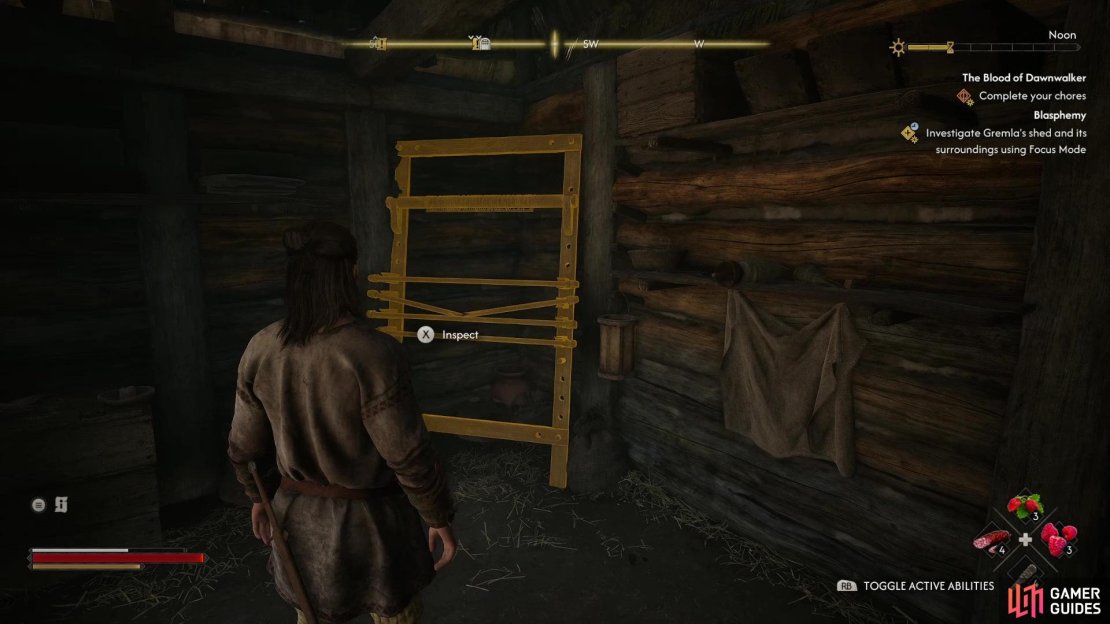 Investigate the loom,