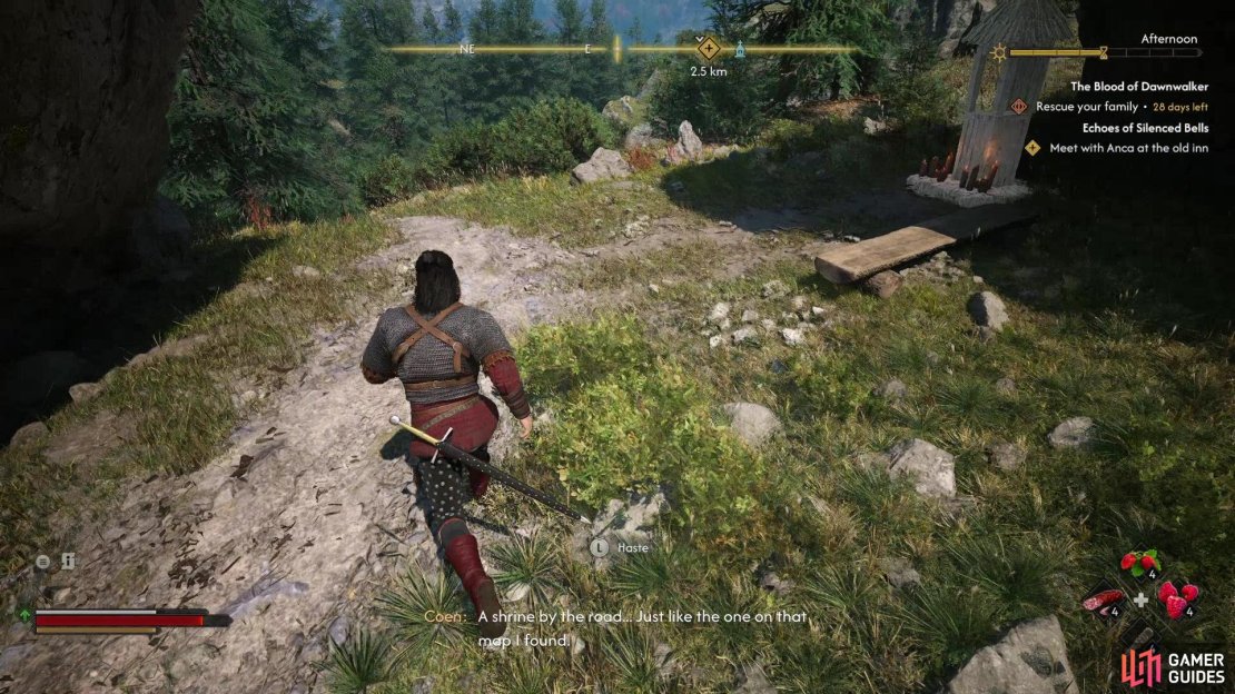 Return to the Coward’s Path shrine,