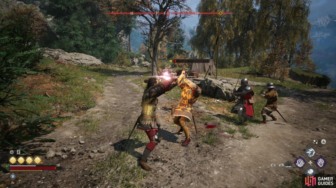 Walking Fortress is one of the game’s Activation Charge engines, recovering charges every time you perform a perfect block.