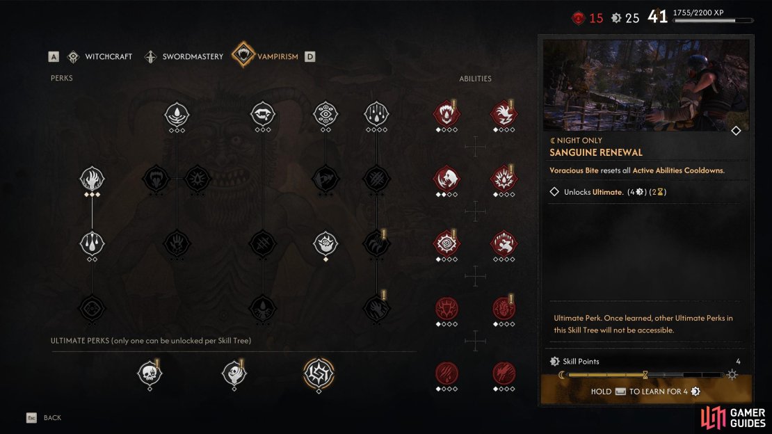 Every time you use Voracious Bite, all your cooldowns will reset - it’s a good trick to have, but the real selling point on this ultimate is its relative ease of access!