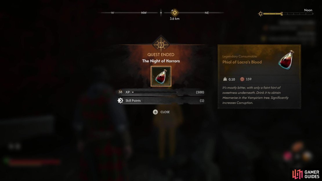 Complete the quest &ldquo;The Night of Horrors&rdquo; to learn Mesmerize outright, or obtain a Vial of Lacra&rsquo;s Blood, which achieves the same end.