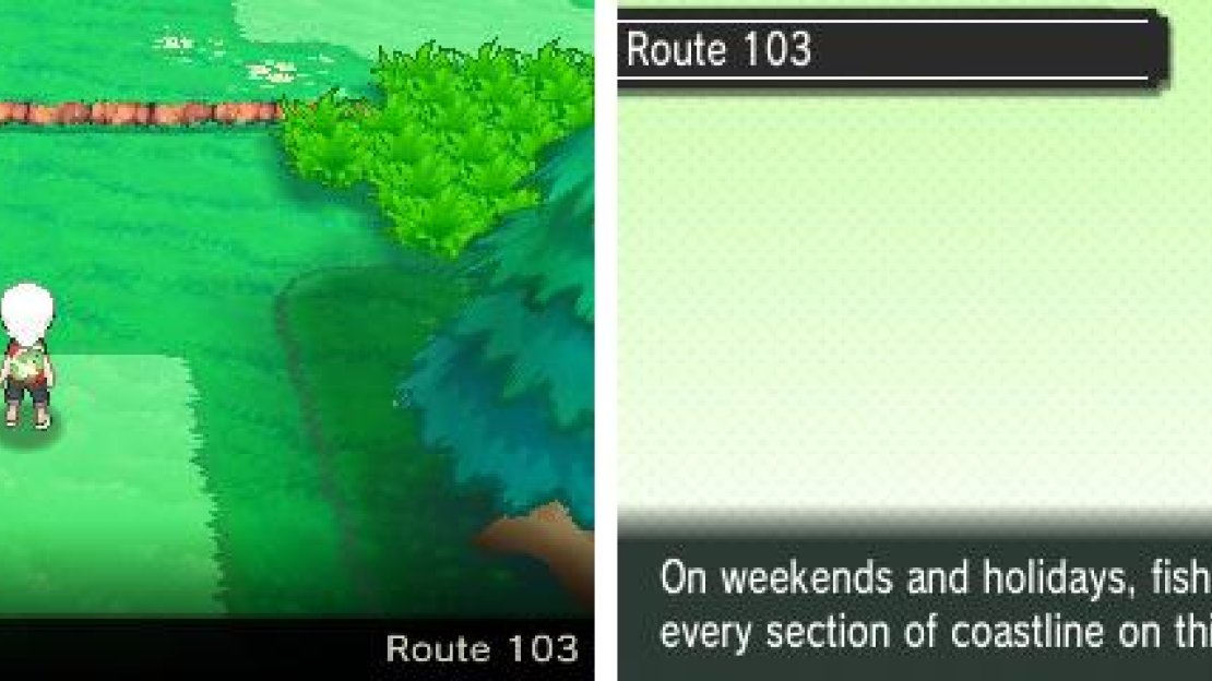 A route divided into two parts, separated by a body of water you cannot currently cross.