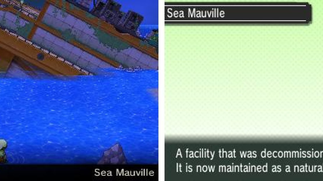 A shipwreck that now serves as a Pokémon habitat and tourist spot.