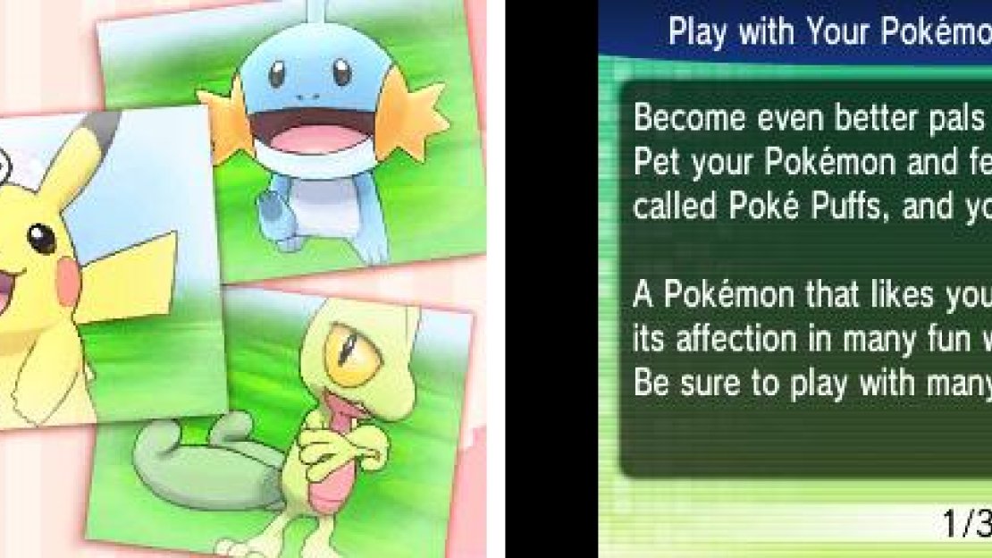 Here, you can play with your Pokémon to become better friends.