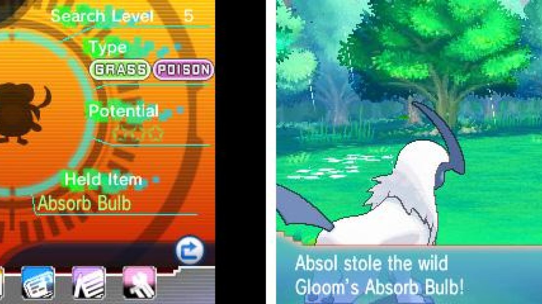 The DexNav lets you preview the Pokémon before you catch it.