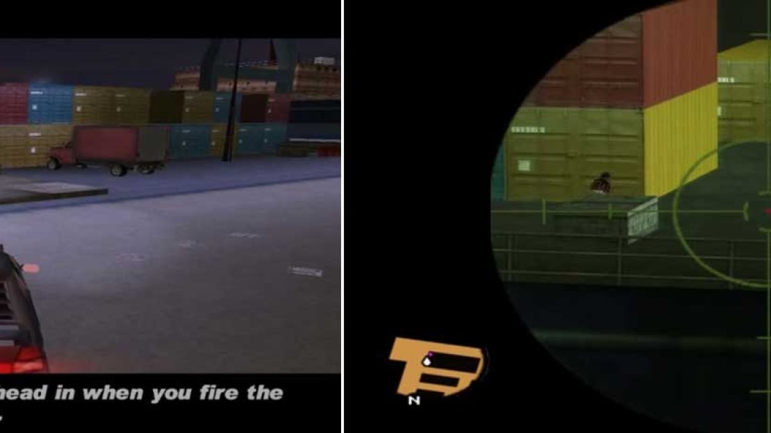 At the top, note that 8-Ball will not proceed to move on the ship until you fire one shot. And he won’t be able to defend himself; any experience with a GTA game implies, then, that he’ll be dead within seconds if you don’t finish the guards.