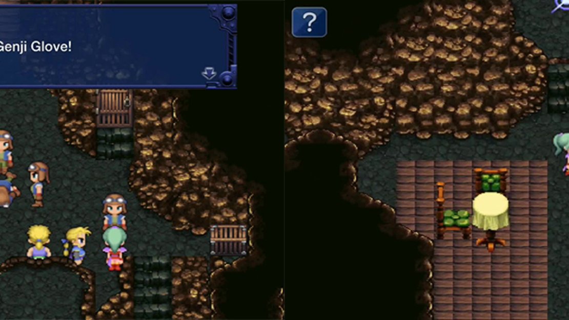 You can find a save point in the room where you speak with Edgar. If you replied “no” to Banon three times, the soldier will give you the Genji Glove.
