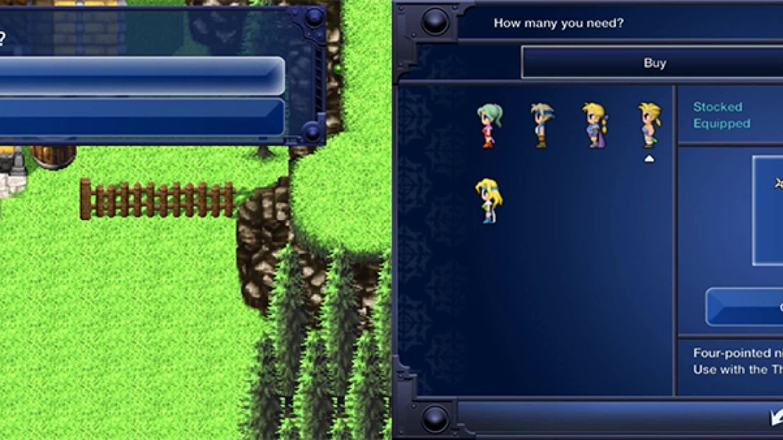 You can recruit Shadow from the Cabin now. Buy Shurikens from the Merchant riding the Chocobo.