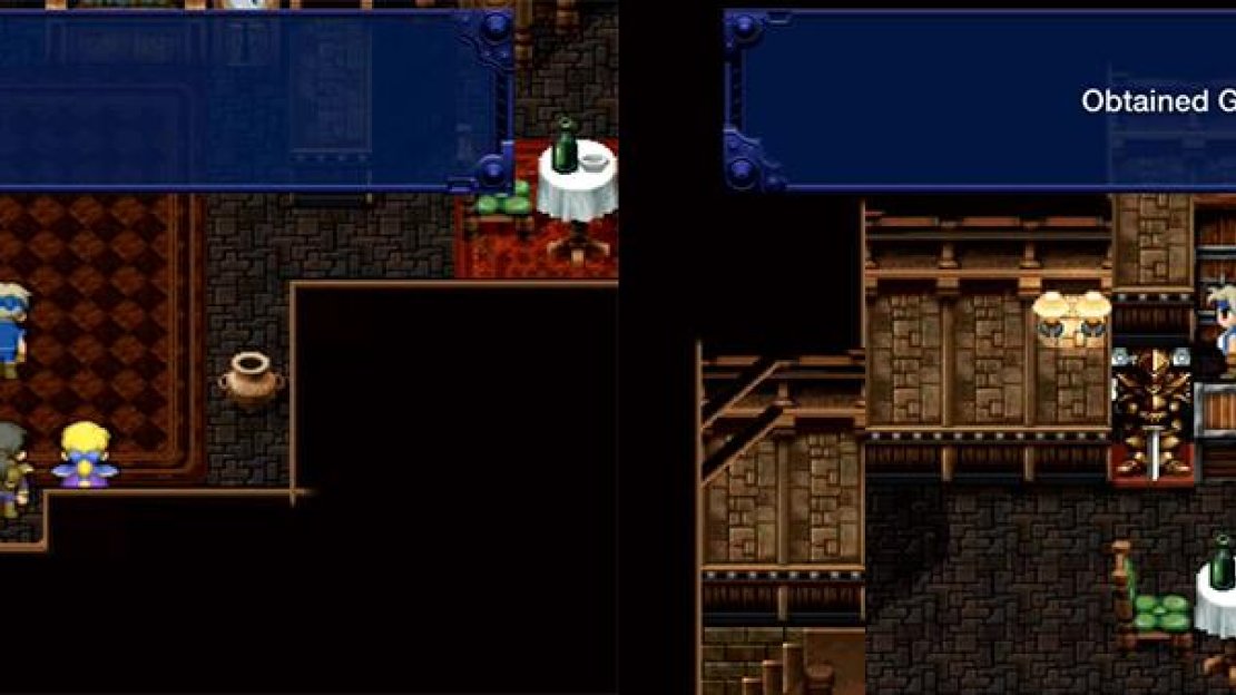 If you have Locke in your party, go to the northwest house for some scenes and more information about Locke’s past. The Green Beret can be found by going into the back entrance of the far northern house.