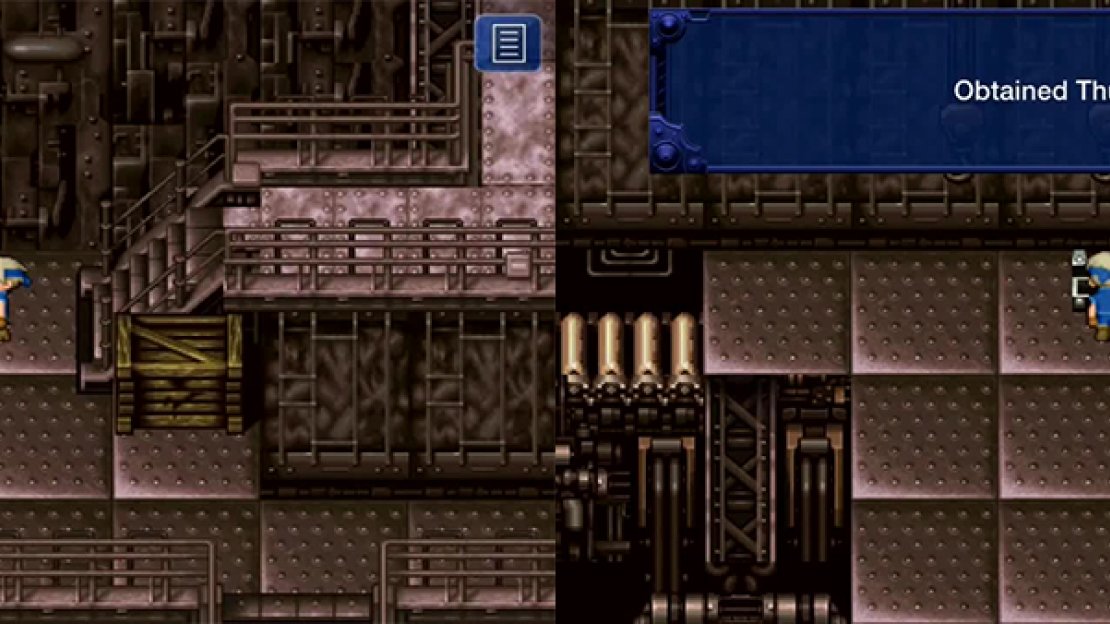 Look out for these pipes that you can go through to reach items. There are four elemental blades to be found in here, the Thunder Blade being one.