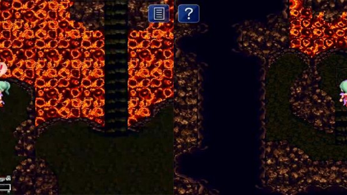 There are many hidden items on the tiles in this area. This switch in this section opens the cave to many items including the legendary Ultima Weapon.