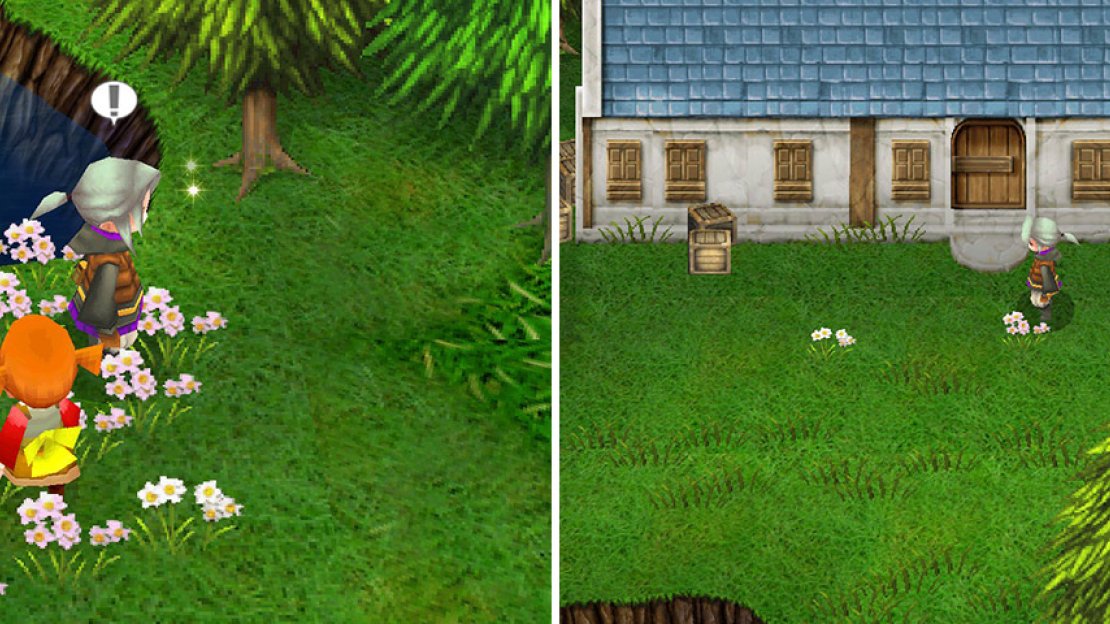 Remember the sparkle spot in Altair Cave? All around the towns are sparklies hiding treasure!
