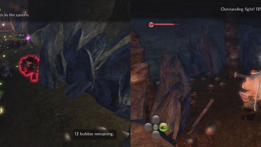 Clear the cave of hobbes and look out for the silver key (right).