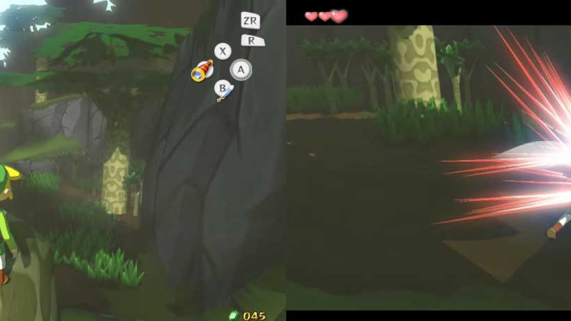 Once you get there, however, two Kargarocs drop two Bokoblin into the clearing. Unfortunately, you’ll have to fight them. Just remember your spin attack when the two enemies come close - you’ll blow them back.