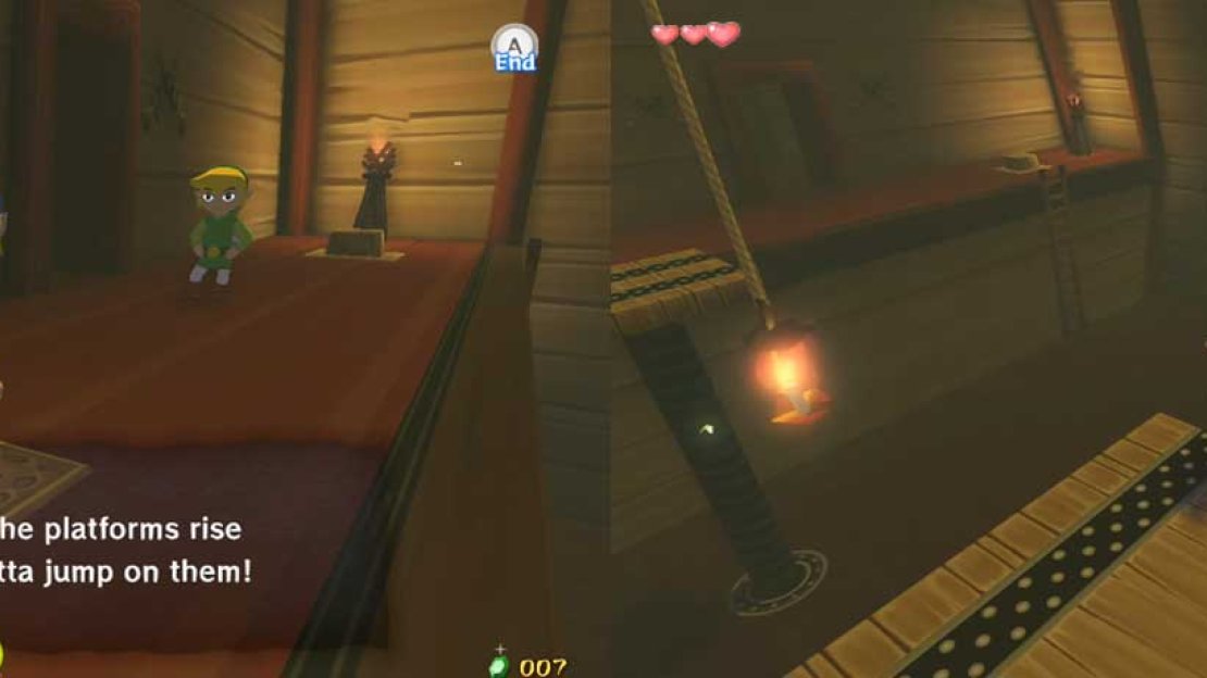 When you get to the other side, Niko, surprised, thinks for a bit of what to give you. Eventually, he directs you to a chest. Open it to obtain a Spoils Bag - an item that can hold up to 99 (?) of the eight different spoils in the game. Afterwards, Tetra demands that you come up on deck. Exit through the door from earlier.