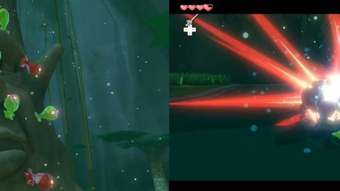 After the battle, the tree - who is indeed the earth spirit, the Great Deku Tree - speaks to you in the Hylian tongue.