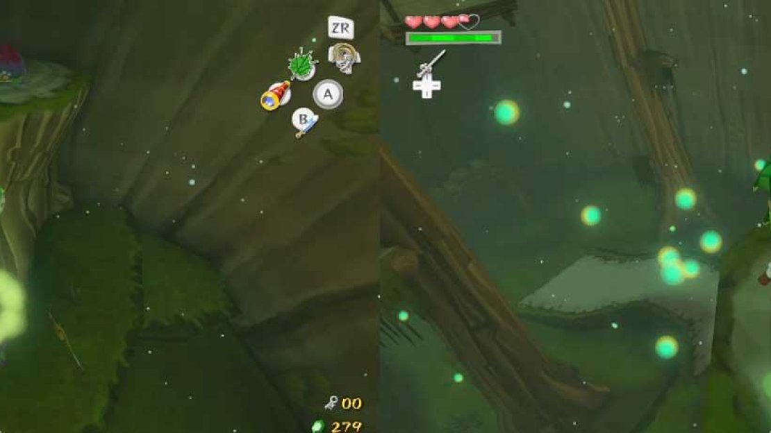 Defeat them (try using the Bomb Flower), then pick up the Bomb Flower. Set it down (or throw it towards) near the blue flower. If it is open, the bomb will kill it when it explodes, therefore unsealing the door. Go through the door.