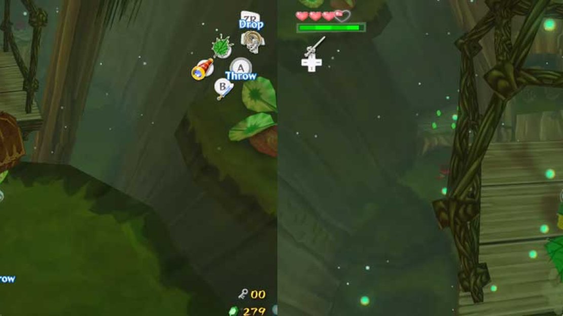 Go to the northern part of the room and defeat any Boko Babas there - one will become a Boko Baba Bud. Get into it to launch yourself to another Boko Baba Bud, then use it to reach an upper floor. You’ll see a door. Unfortunately, there is no easy means of destroying the flower on it.