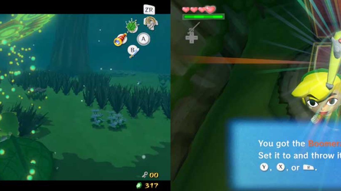 This chest contains the second-most useful item in the whole game (although you won’t get the actual one for a LONG time) - the Boomerang.