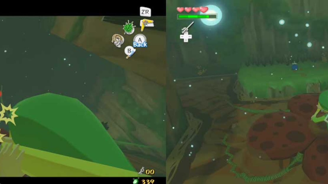 When you defeat them, obtain the rewards they drop. The door you used to enter this room hasn’t opened, however. Get back on top of the stump. There will be a stick you can use the Grappling Hook on - swing across to the door. Obviously, go through it.
