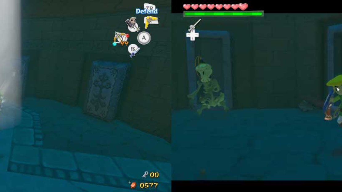 There are only three coffins in the pit and they only will open when light shines on them; this is why there is that beam of light radiating from the roof nearby.