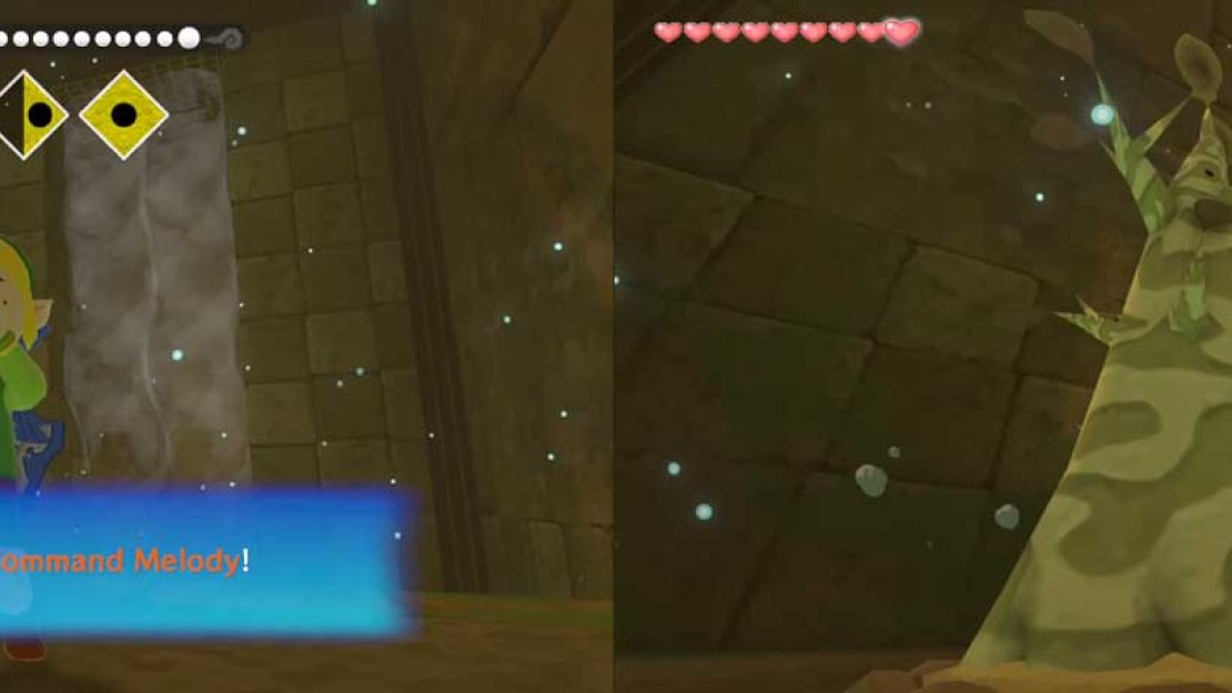 Still as Makar, fly up to the ledge that you haven’t been on and step on the switch, then return to Link.