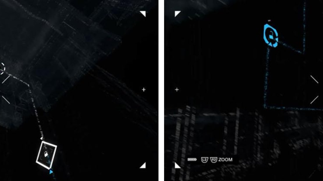 Solve the hotspot by sending the beams down first (left) to unlock the bottom node (right).
