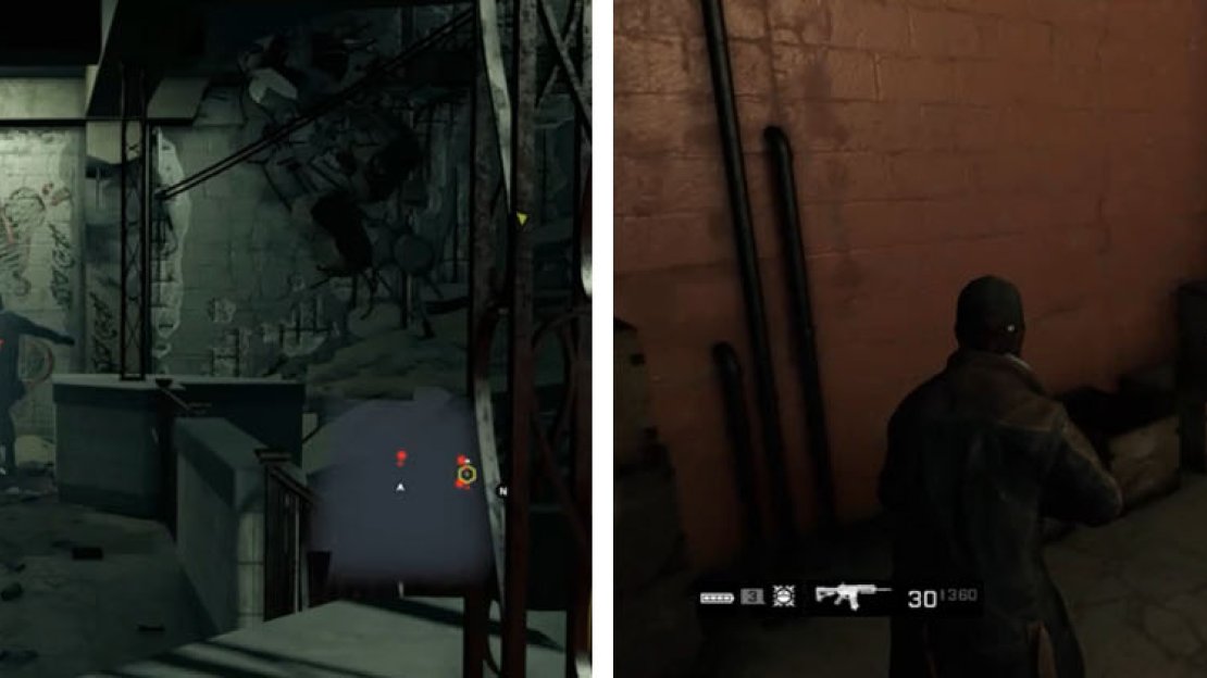 Take out the Viceroy straight ahead as you exit the elevator (left). Make sure to get the Bedbug 03 audio file from the 8th floor before leaving (right).