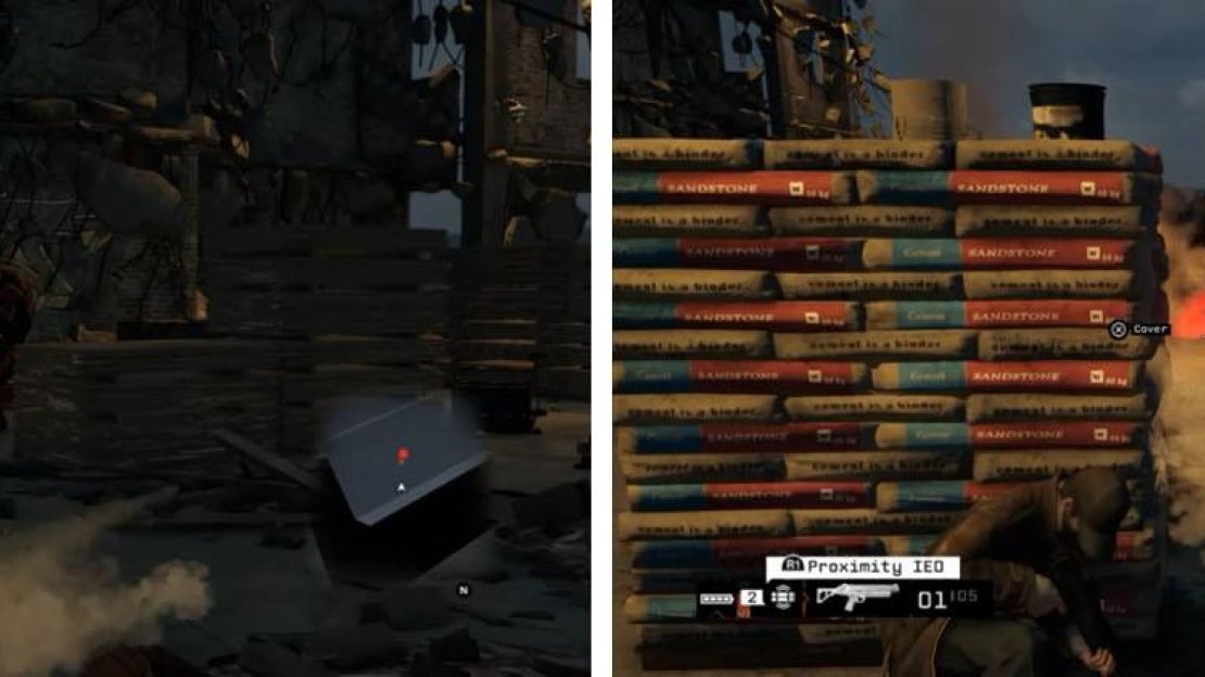 Use the grenade launcher as well as your IEDs to take out the Enforcer (left) and then quickly jump into combat with Iraq (right) who appears immediately.