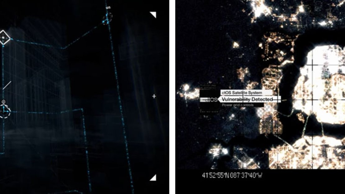 Hack into the ctOS satellite (left) and shutdown all of Chicago (right).