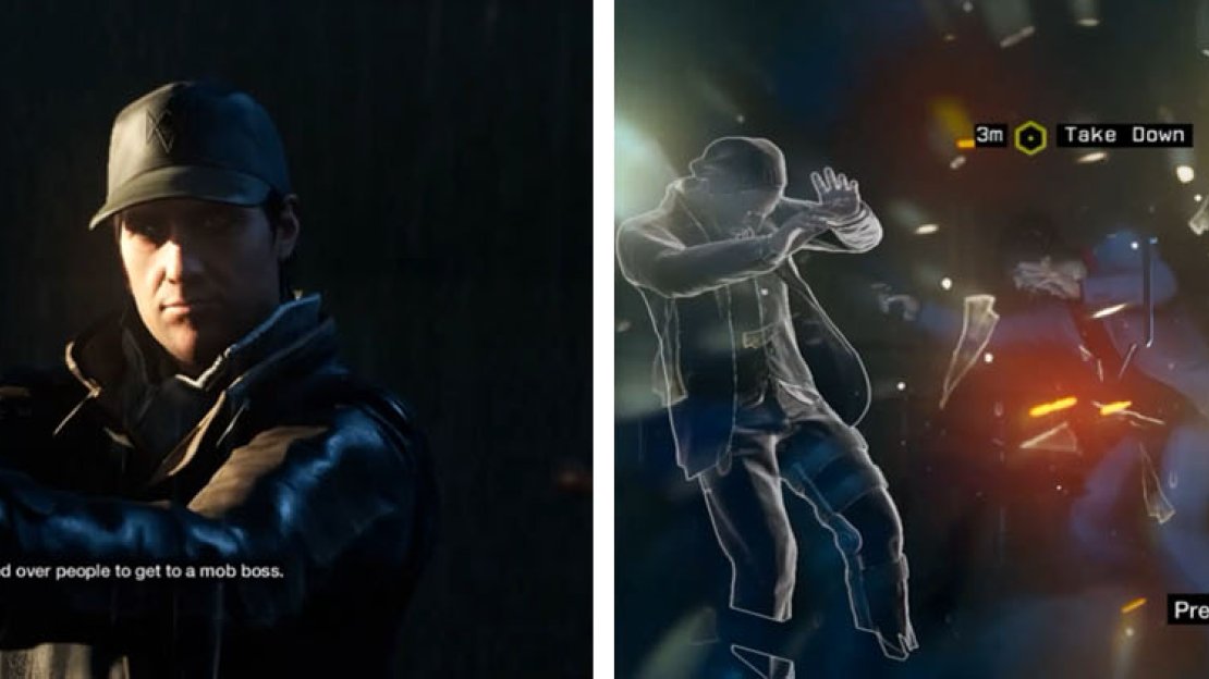 Meet up with Damien (left) and follow the on screen prompts (right) to complete the mission.