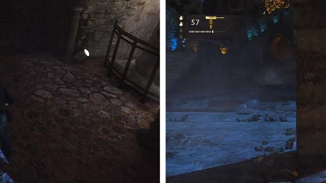 Use stealth (left) or simply open fire (right) on all of Talbot’s men.
