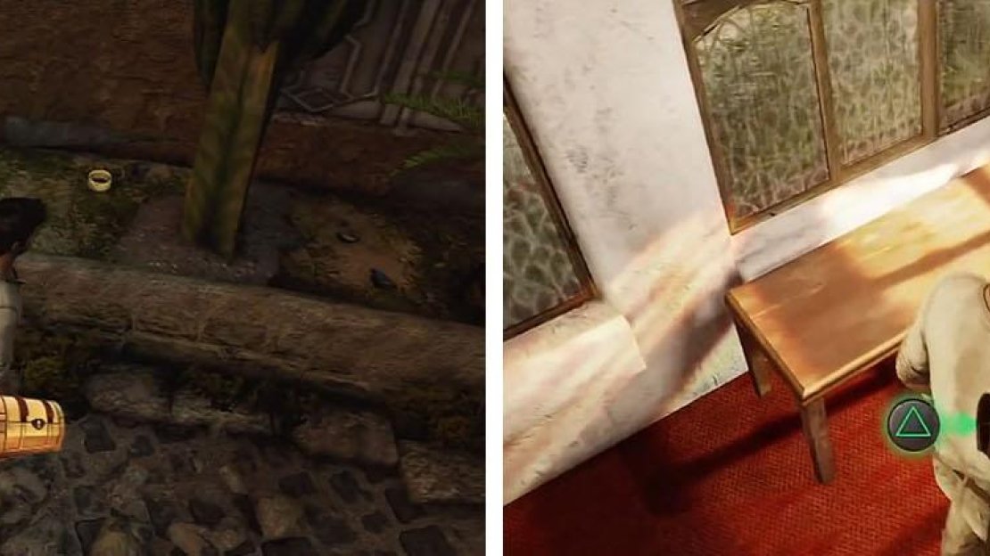 Continue to get the treasure by the abandon shops (left) and the second floor of the building (right).