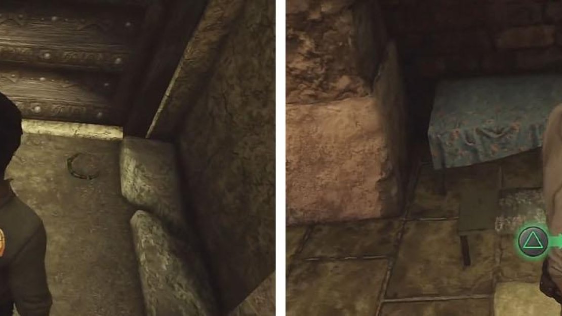 Their are two treasure in the plaza. The one down the steps (left) and the one by the eatery (right).