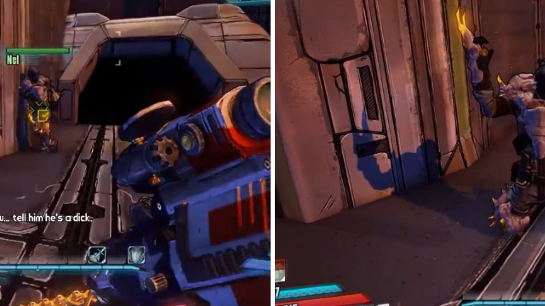 Just walk up to Nel and press the button to call him a dick. Yep, that’s it.